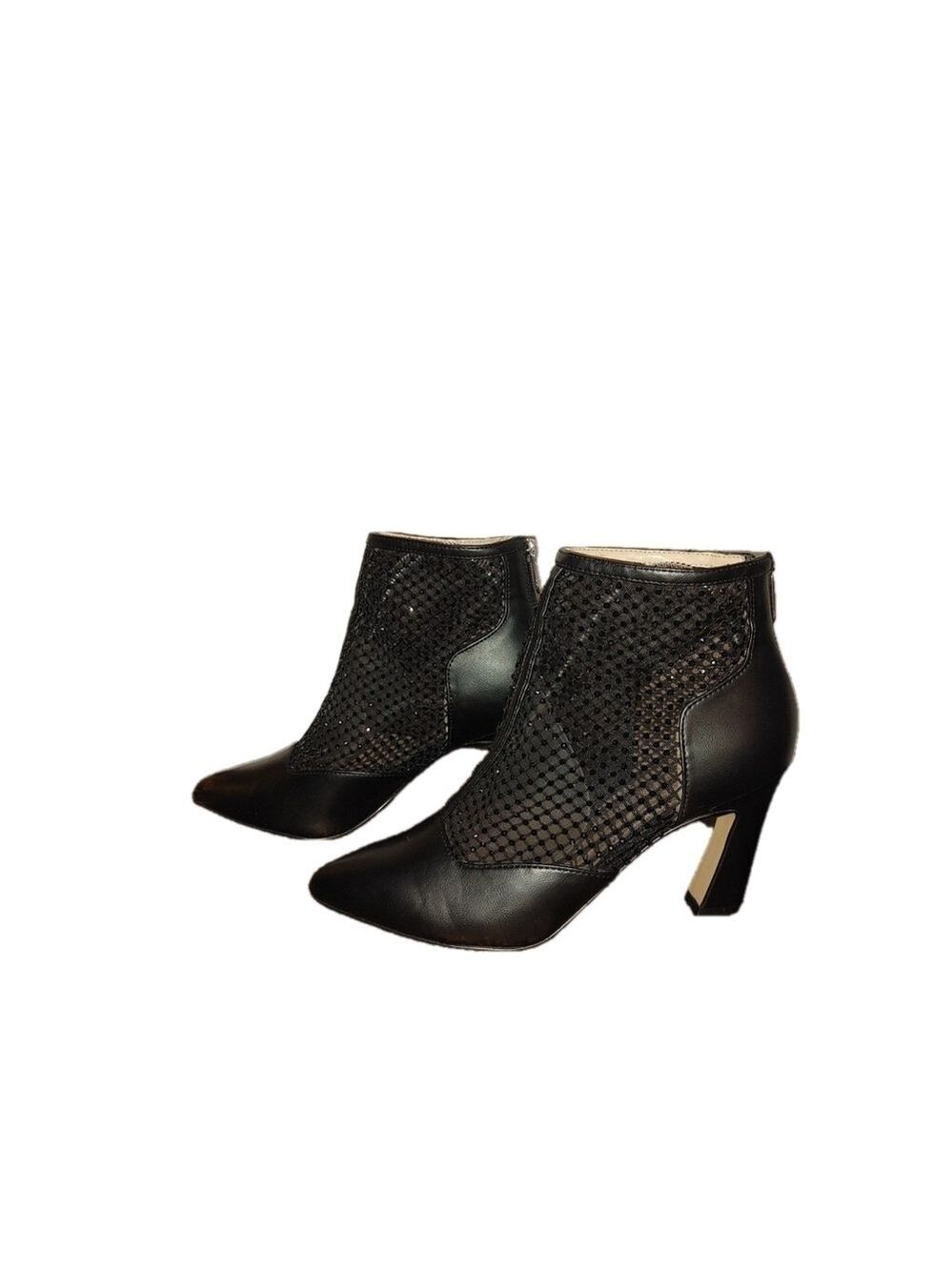 Adrienne Vittadini Nisa Mesh Ankle Boots Size 8.5M